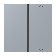 Jung - Abdeckung/Bedienelement für Installationsschalterprogramme Taste 1fach m. Pfeilsymb. LC 401 TSAP 257 gris clair 59