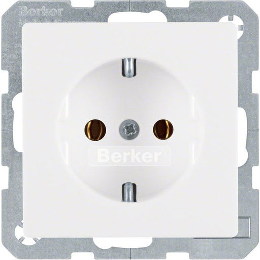 Berker - Steckdose SCHUKO-Steckdose 41436089 polarweiss samt