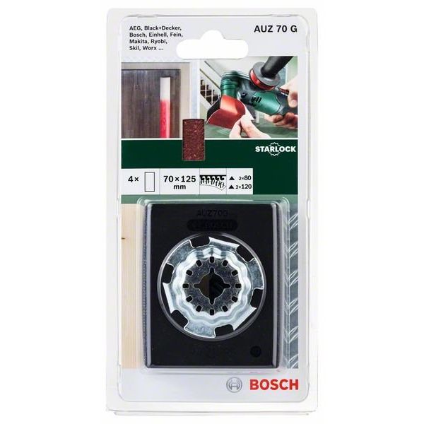 Bosch - Systemzubehör für Schleifen/Polieren (Akku/elektrisch/Druckluft) Profischleifer Starl 2609256D18 AUZ 70 G,70x125mm