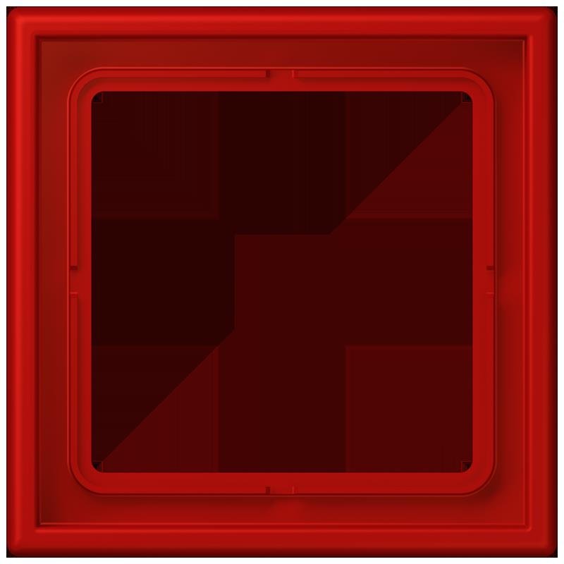 Jung - Abdeckrahmen Rahmen 1-fach LC 981 227 rouge vermillon 31