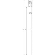 DEHN - Distanzhalter für Blitzschutz Distanzstab DIST 16 M10 1015 GFK a. GFK lichtgr D16mm