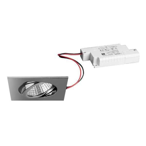 Brumberg Leuchten - Downlight/Strahler/Flutlicht LED-Einbaustrahler 39365023 3000K chrom dimm