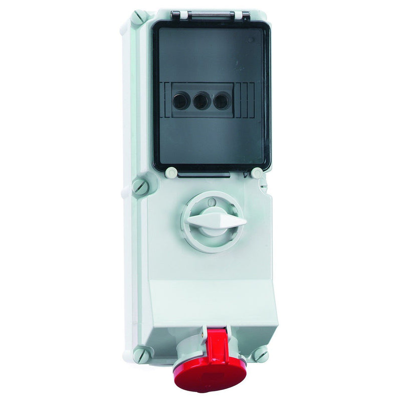 Bals Elektrotech - CEE-Steckdose abschaltbar, abgesichert (IEC 60309) Wandsteckdose abschaltbar 175 abgesichert 63A 5p
