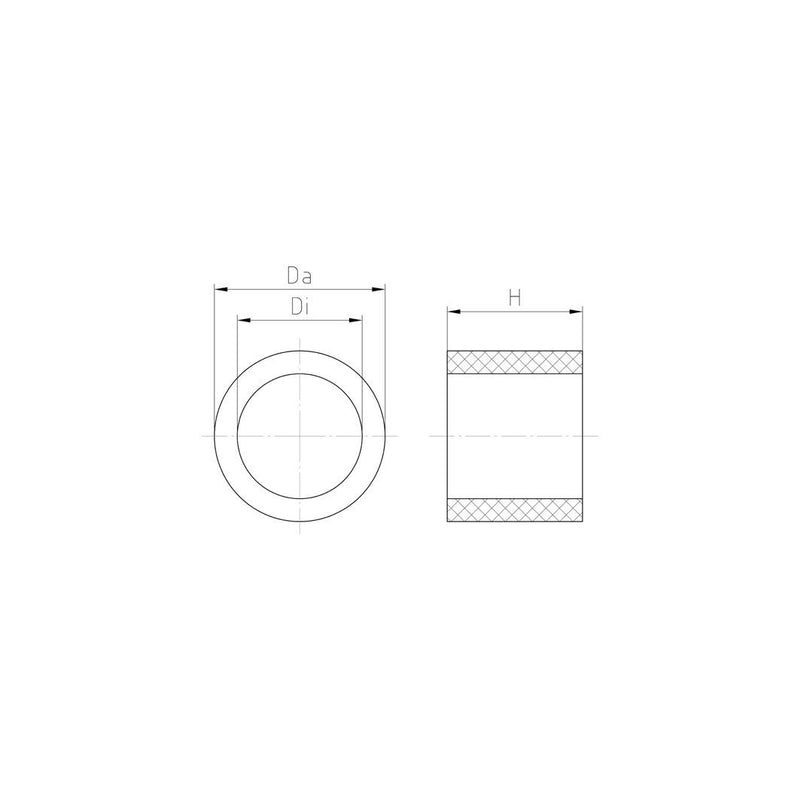 Jacob - Dichtring, flach Dichtringe WJ-D 16 14,3X17,3X9 − 50 Stück