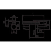 Ridi-Leuchten - Downlight/Strahler/Flutlicht LED-Stromschienenstrahler CIRQUA-L 2X2600-930M weiß, 3000K