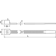HellermannTyton - Kabelbinder MCTRELK2MPA66MPBU100 detektierbar − 100 Stück