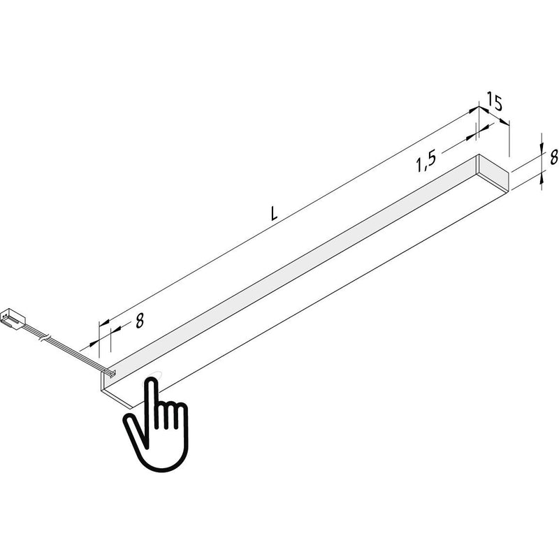 Hera - Decken-/Wandleuchte LED-Unterbauleuchte 61001427322 900mm 3000K