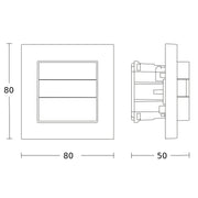 Steinel - Bussystem-Bewegungsmelder Präsenzschalter HF 180 UP WS KNX KNX