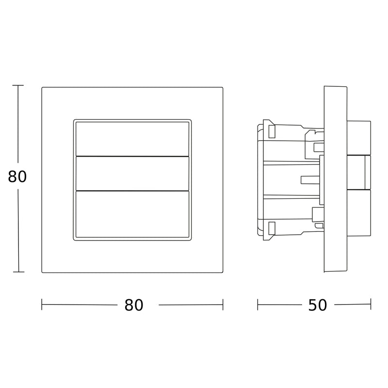 Steinel - Bussystem-Bewegungsmelder Präsenzschalter HF 180 UP WS KNX KNX