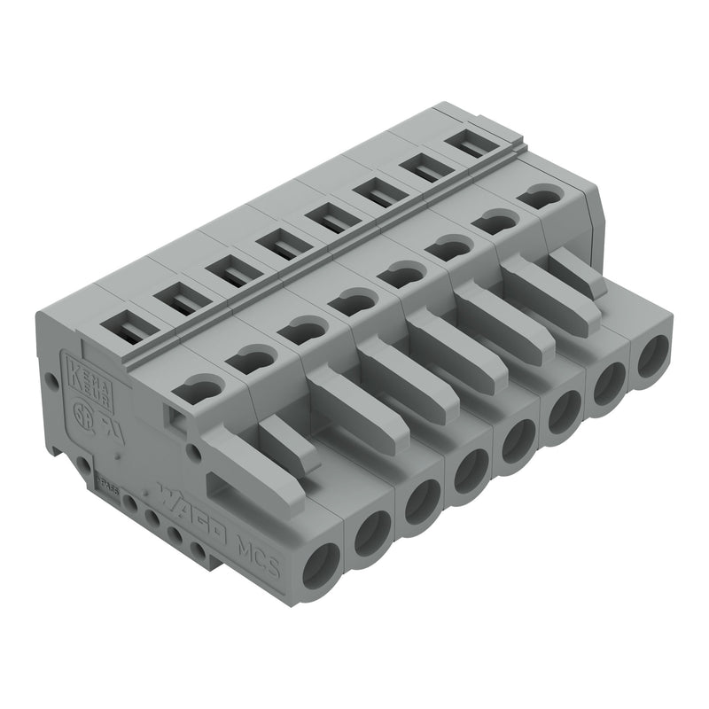 WAGO - Kabelsteckverbinder für Leiterplattensteckverbinder Federleiste 231-108/026-000 8pol., 5mm ger. − 50 Stück