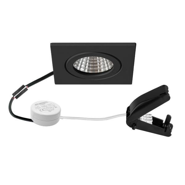 Brumberg Leuchten - Downlight/Strahler/Flutlicht LED-Einbaudownlight 230V 40476083 3000K, sw