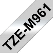 Brother - Schriftband Schriftbandkassette TZe-M961 si./metallic schwarz