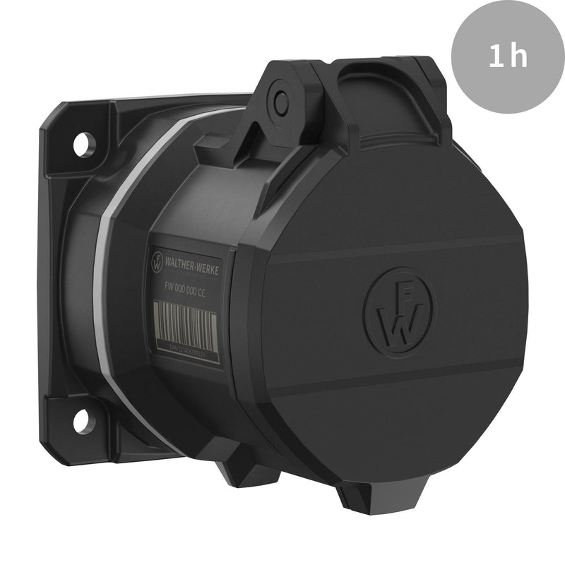 Walther Werke - CEE-Anbausteckdose (IEC 60309) CEE NEO Anbaudose gerade FW430401CC 32A 4P 1h IP54