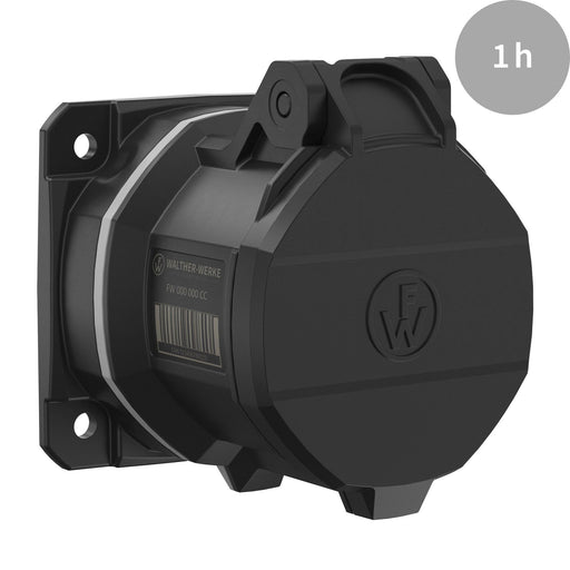 Walther Werke - CEE-Anbausteckdose (IEC 60309) CEE NEO Anbaudose gerade FW430401CC 32A 4P 1h IP54
