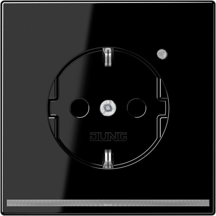 Jung - Steckdose SCHUKO-Steckdose 16A 250V LS 1520-O SW LNW LED-Orient.licht ws