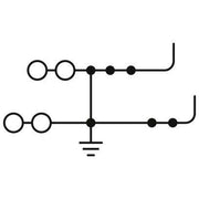 Phoenix Contact - Schutzleiter-Reihenklemme Doppelstockklemme PTTBS 2,5-TWIN/2P-PE 0,14qmm-4qmm gn-gelb − 50 Stück
