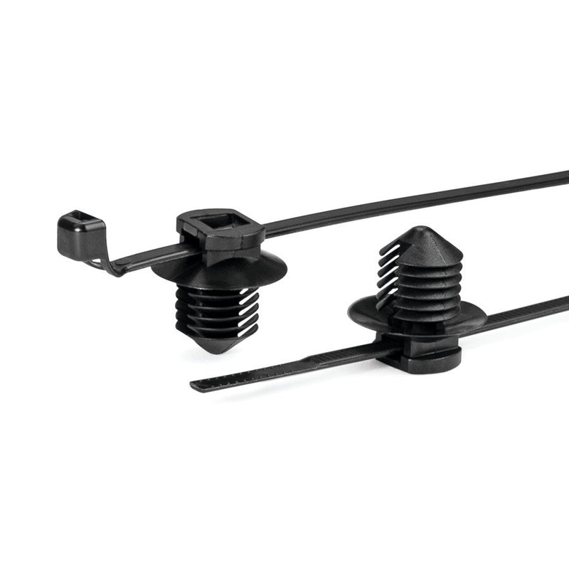 HellermannTyton - Kabelbinder Befestigungsbinder 156-01233(500) 150x3,3 mm, 2tlg.sch − 500 Stück