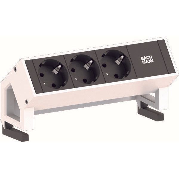 Bachmann - Mehrfachsteckdose Steckdoseneinheit 902.2048 3xSchutzk.GST18
