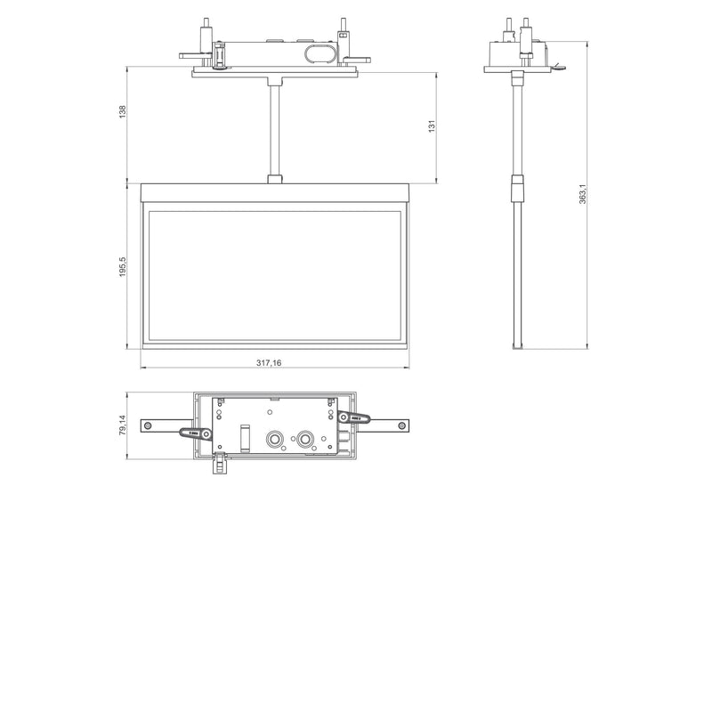 RP-Technik - Sicherheitsleuchte Rettungszeichenleuchte AXCP009ML ZB, ML, Piktoset