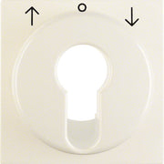 Berker - Abdeckung/Bedienelement für Installationsschalterprogramme Zentralstück ws/gl 15068982 f.Jal.-Schal.-Tast