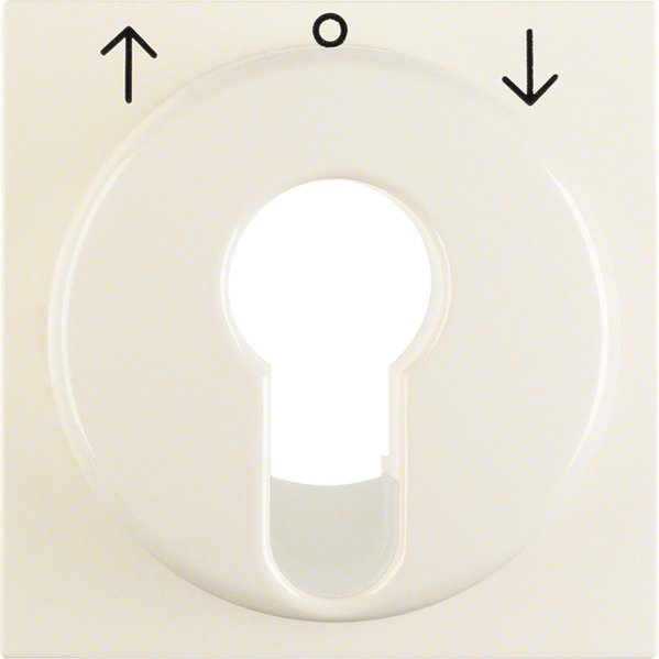 Berker - Abdeckung/Bedienelement für Installationsschalterprogramme Zentralstück ws/gl 15068982 f.Jal.-Schal.-Tast