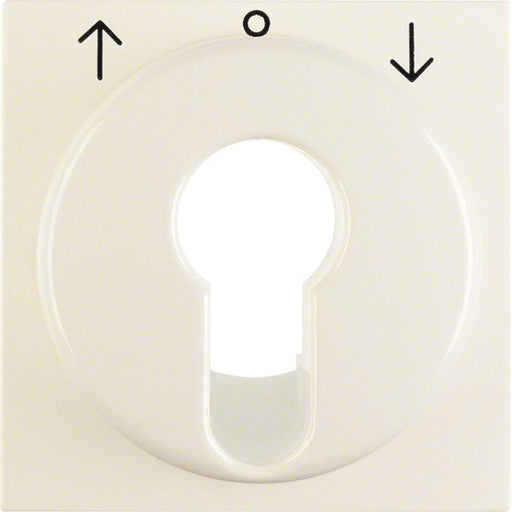 Berker - Abdeckung/Bedienelement für Installationsschalterprogramme Zentralstück ws/gl 15068982 f.Jal.-Schal.-Tast