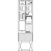 Elsta Mosdorfer - Zähler-Komplettschrank Zähleranschlusssäule ZS342B.S1.12AV A340 S1 2Z BKEI 12TE