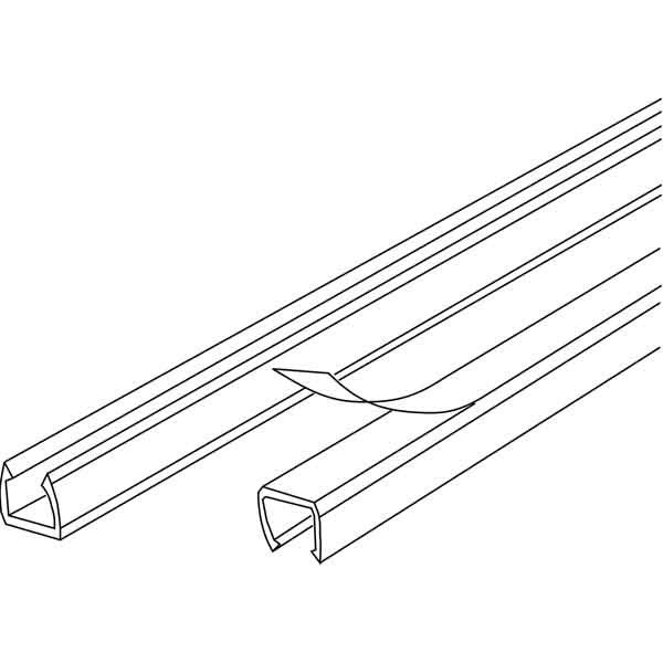 HKL - Leitungsführungskanal Minikanal LC57 transparent − 2 Meter