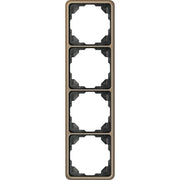 Jung - Abdeckrahmen Rahmen 4-fach gold brz CD 584 GB waage/senkrecht