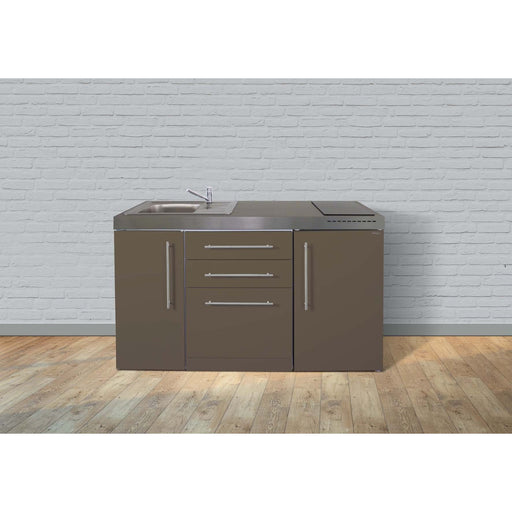 Stengel - Mini-Küche Miniküche Premiumline MPGSMM150KSGSIKFliBr Mokka metallic