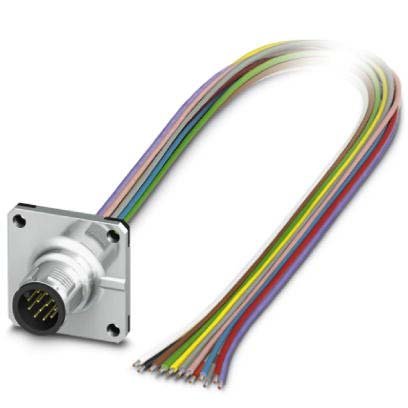 Phoenix Contact - Rundsteckverbinder, feldkonfektionierbar (Industriesteckverbinder) Einbausteckverbinder SACC-SQ-M12M#1441707 − 1 Stück