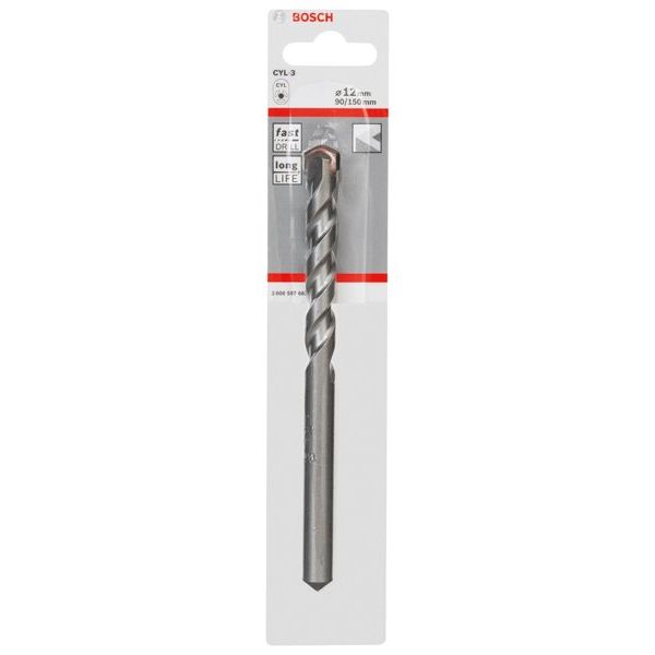 Bosch - Bohrer Betonbohrer CYL-3, 12 x 90 2608597667 x 150 mm d 10 mm − 5 Stück