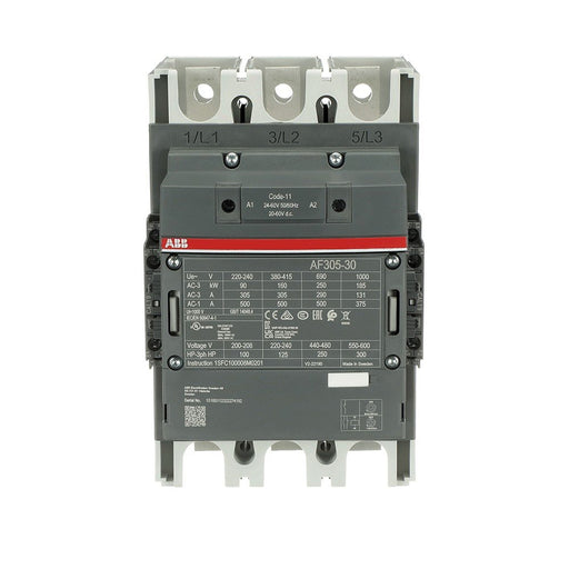 ABB Stotz S&J - Leistungsschütz zum Schalten von Wechselstrom Schütz AF305-30-22-11 50/60Hz / 20-60V DC