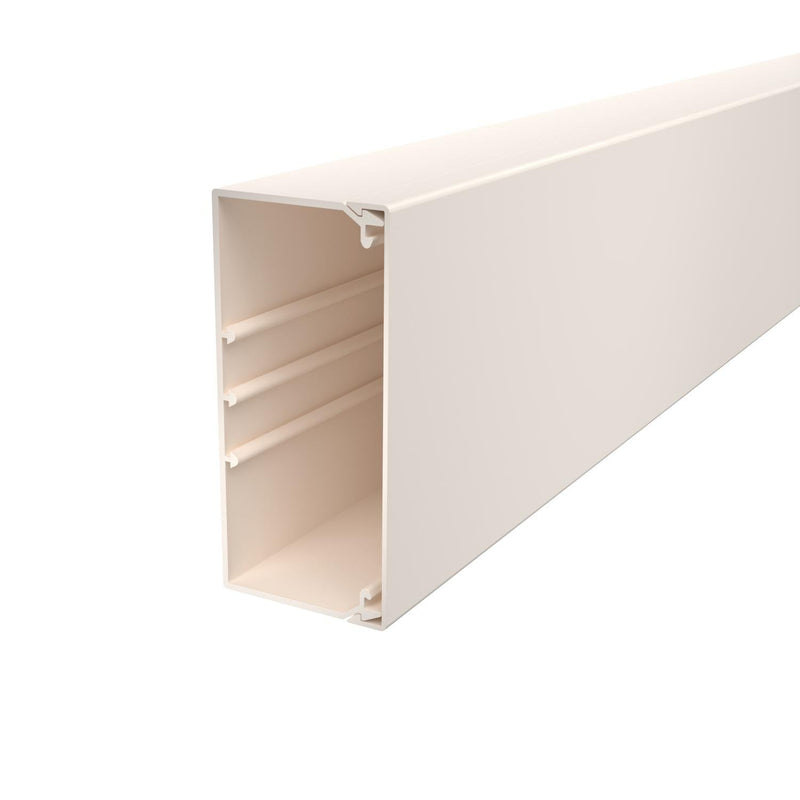 OBO Bettermann - Leitungsführungskanal Wand+Deckenkanal m.Obert. WDK60130CW 60x130mm,PVC − 2 Meter