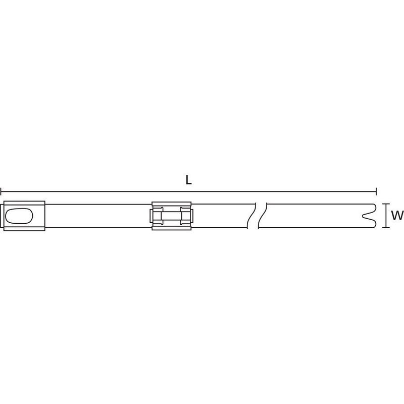 HellermannTyton - Kabelbinder MBT20HHFRFID 521x7,9mm, rot − 250 Stück