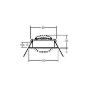Brumberg Leuchten - Downlight/Strahler/Flutlicht LED-Einbaustrahler 39369223 3000K edelst. dimm