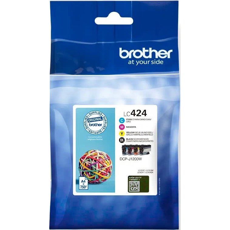 Brother - Verbrauchsmaterial für Telefax/Drucker/MFC Farbtintenset LC-424VAL sw, cyan, mag, ge