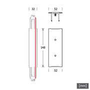LTS Licht&Leuchten - Elektrisches Zubehör/Ersatzteile für Leuchten Stromschiene Einbau ST-E I/9010 sw