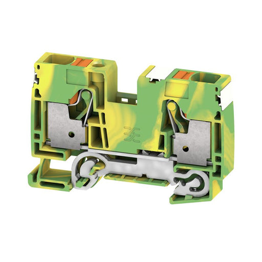 Weidmüller - Schutzleiter-Reihenklemme Klemme A2C 16 PE DL PUSH IN, 16 mm² − 20 Stück