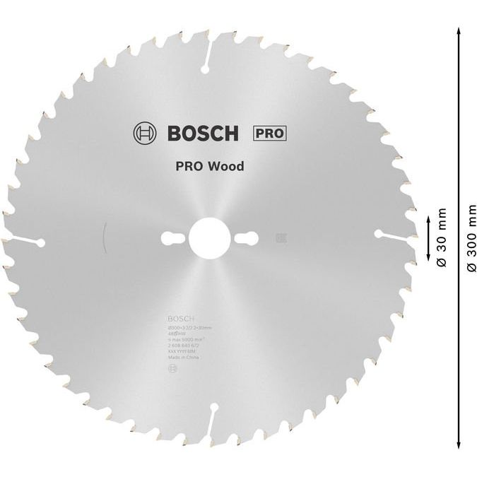 Bosch - Kreissägeblatt PRO Wood Kreissägeblatt, 2608640672 300 x 3,2 x 30 mm
