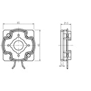 DELTA DORE - Zubehör/Ersatzteile für Tor-/Rollladenantriebe Click-Mark.Antriebslager 4015K-09 für Markisen