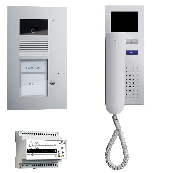 TCS Tür Control - Türsprech-Set Paketlösung Video UP 1WE PVU1610-0010 AVU1,1Türtele.+Strg