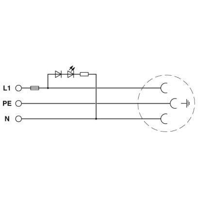Phoenix Contact - Steckdose Reiheneinbau Steckdose EO-CF/PT/LED/F Steckgesicht Typ CF − 5 Stück