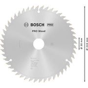 Bosch - Kreissägeblatt PRO Wood Kreissägeblatt, 2608640430 210 x 2 x 30 mm