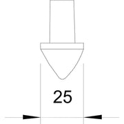 OBO Bettermann - Zubehör/Ersatzteile für Erdung und Blitzschutz Erderspitze 1819 25BP 25mm − 5 Stück