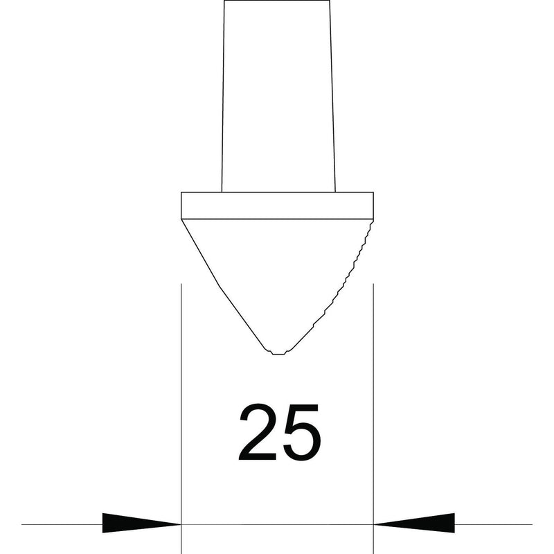 OBO Bettermann - Zubehör/Ersatzteile für Erdung und Blitzschutz Erderspitze 1819 25BP 25mm − 5 Stück