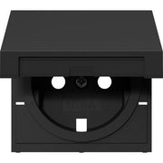 Gira - Zubehör/Ersatzteile für Installationsschalterprogramme Abd. SCHUKO-Steckd. KD 4922005 System 55 Schwarz m