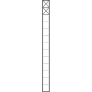 Siedle&Söhne - Kommunikations-Säule Kommunikations-Stele KSF 613-2 DG 1,3m dgr/gli 2Mod