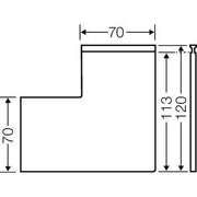 Hensel - Phasen-Trennplatte Phasentrenner Mi PT 2 (VE2) f. Lasttrennsch. 3p