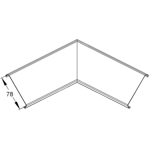 Niedax - Inneneck für Geräteeinbaukanal Inneneckdeckel PDIS 78 G (1Paar)